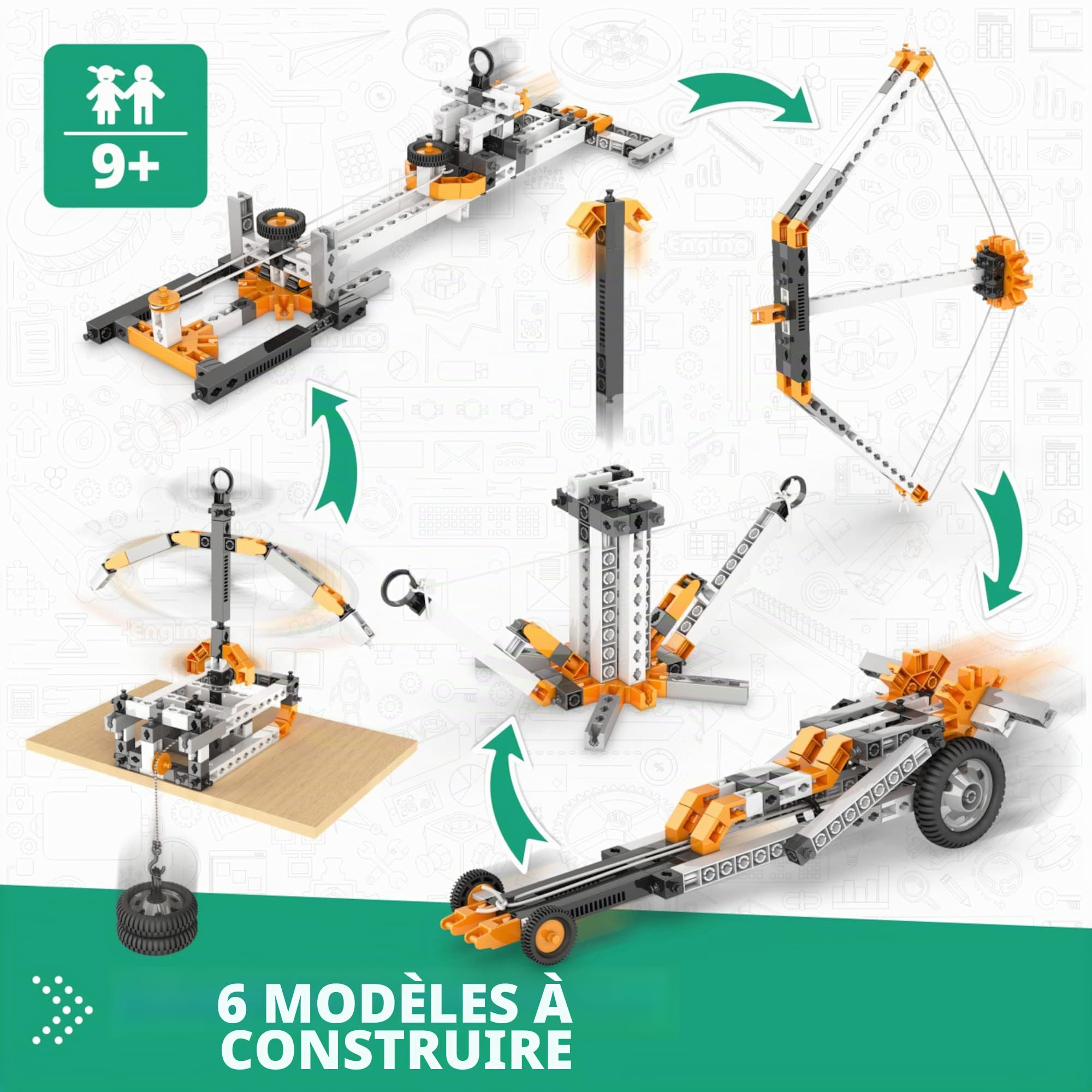 Engino Stem Newton's Lois & Inclined Planes Jouet de Construction