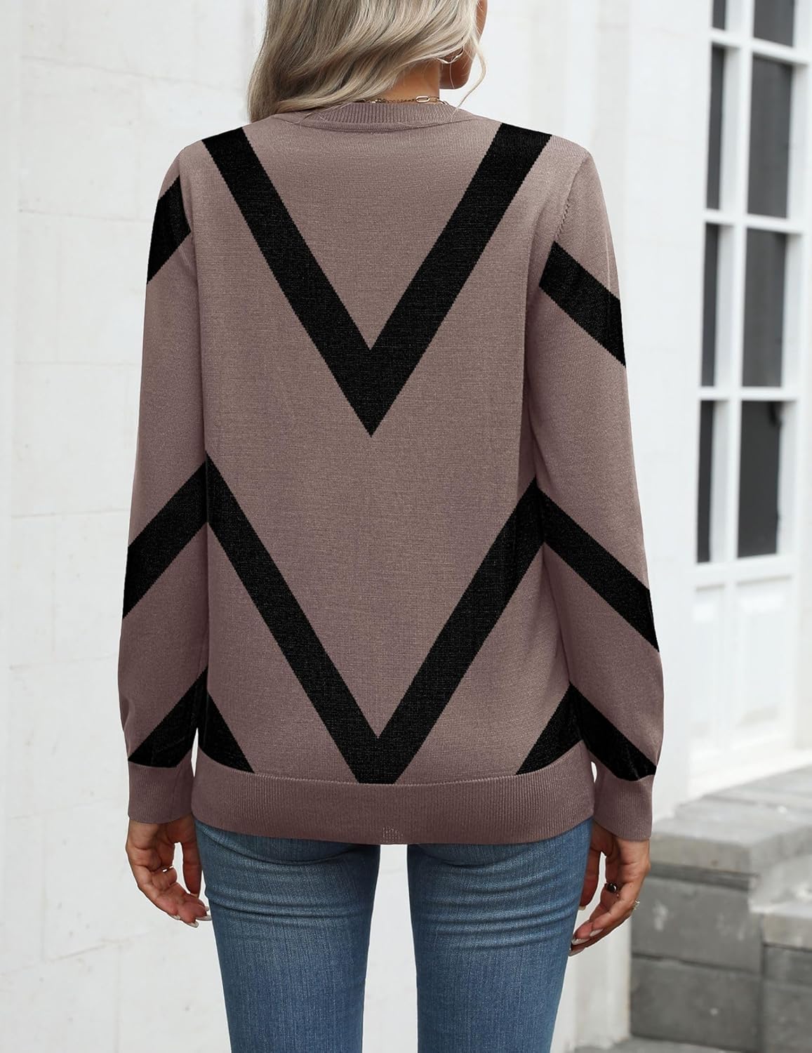 Zeagoo Womens 2026 Fall Sweaters Long Sleeve Tops Classic Crew Neck Pullover Sweaters Loose Dressy Casual Basic Clothes - Image 5