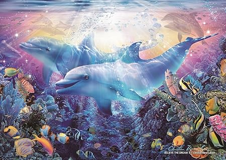 Amazon 108ピース ジグソーパズル ラッセン ビリーブ ザ ドリームii 光るパズル 18 2x25 7cm ジグソーパズル おもちゃ