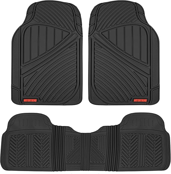 Motor Trend FlexTough Performance All Weather Rubber Car Floor Mats 3