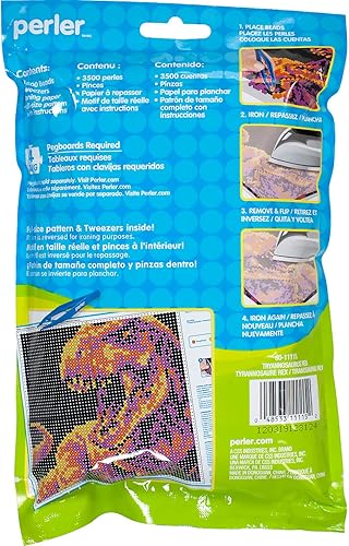 Miniatura 6 de Perler Kit de cuentas de bolsa con patrón de sirena, 3500 piezas