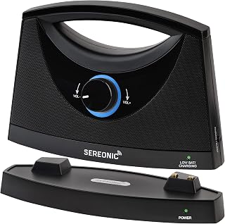 SEREONIC BT-200 Wireless TV Speakers for Hard of Hearing & Seniors - 100ft Range, Portable, No Blasting Volume