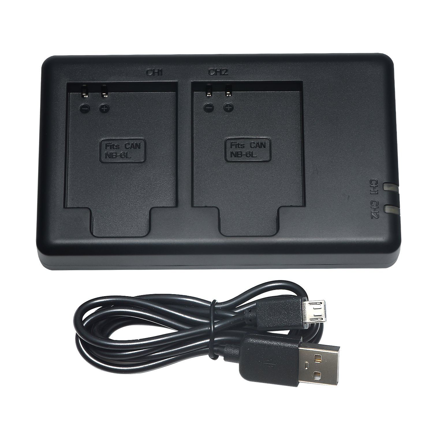 DSTE NB-6LH 6L (2 pezzi) Batteria di ricambio ricaricabile e doppio caricatore compatibile con Canon PowerShot SX280 HS,SX500 is,SX510 HS,SX600 HS,SD4000 is,D10,D20,ELPH 500 HS,S90,S95,S120 SLR