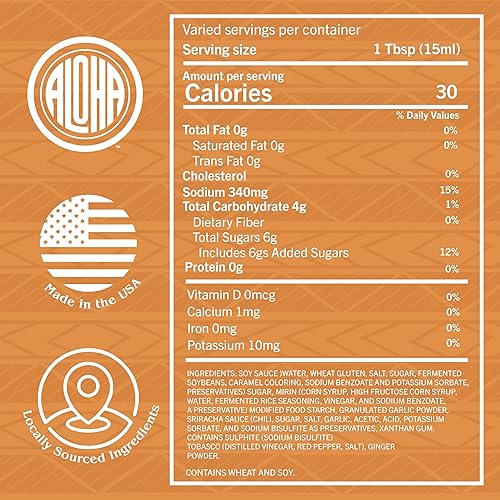 Miniatura 2 de Aloha Shoyu - Salsa picante Da Yaki - Calor dulce para adobo o glaseado - Hecho en Hawái - Botella de 30 onzas