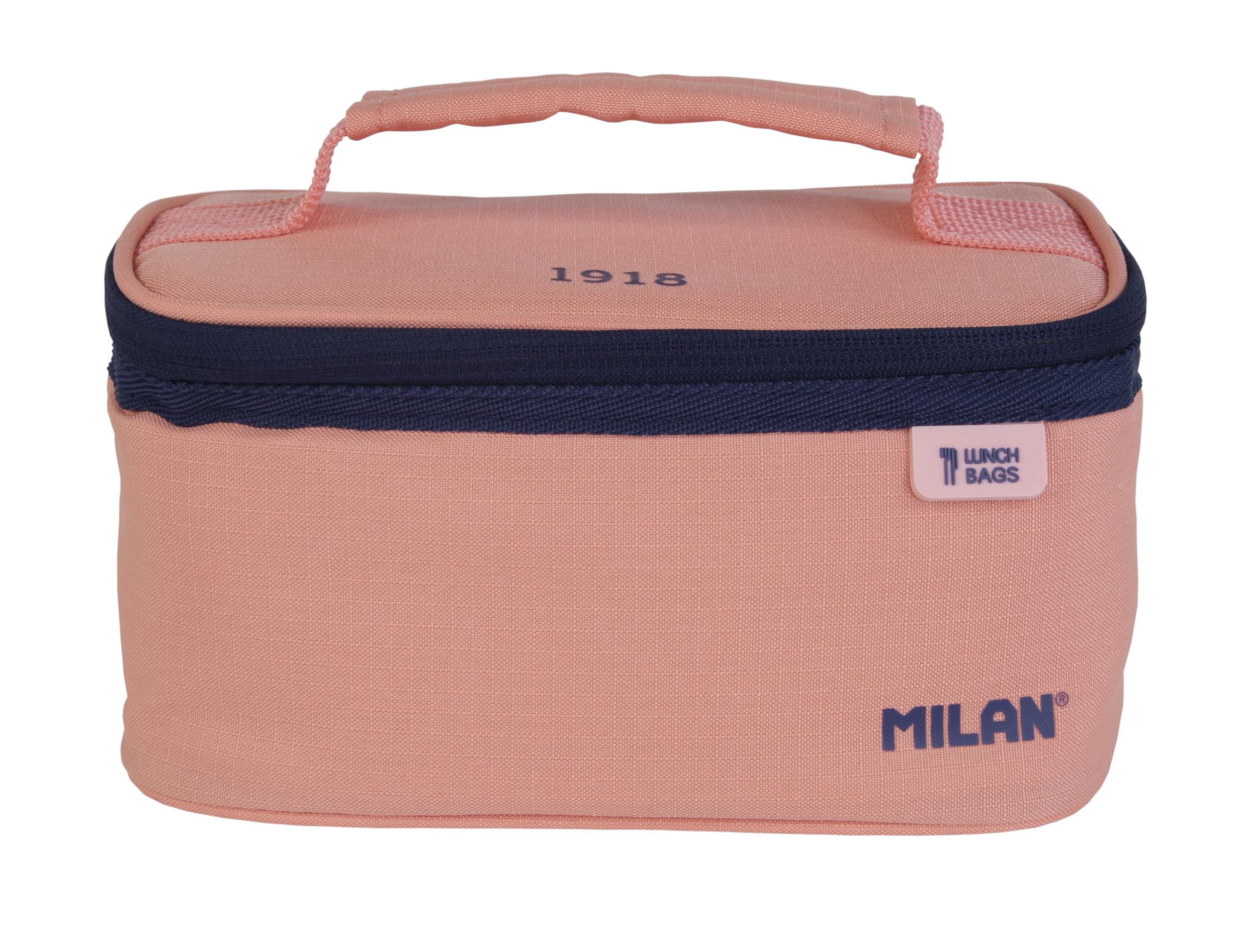MILAN 08805SNCP Bolsa ISOTÉRMICA Porta Alimentos PEQUEÑA con 1 Recipiente (1,5L) Serie 1918, Rosa, Multicolor, Estándar