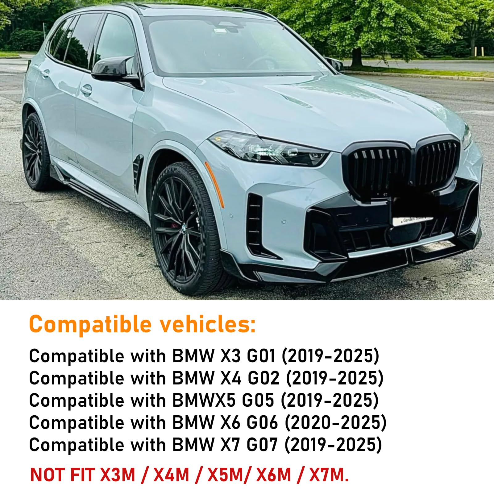 ‎Altsbaos Compatibile con Calotte Ricambio Specchietti Esterni bmw X3 G01/X4 G02/X5 G05/X7 G07 2019-2024,X6 G06 2020-2024 Copri Specchietti X3 X4 X5 X6 X7 Sinistra + Destra (Nero Brillante)