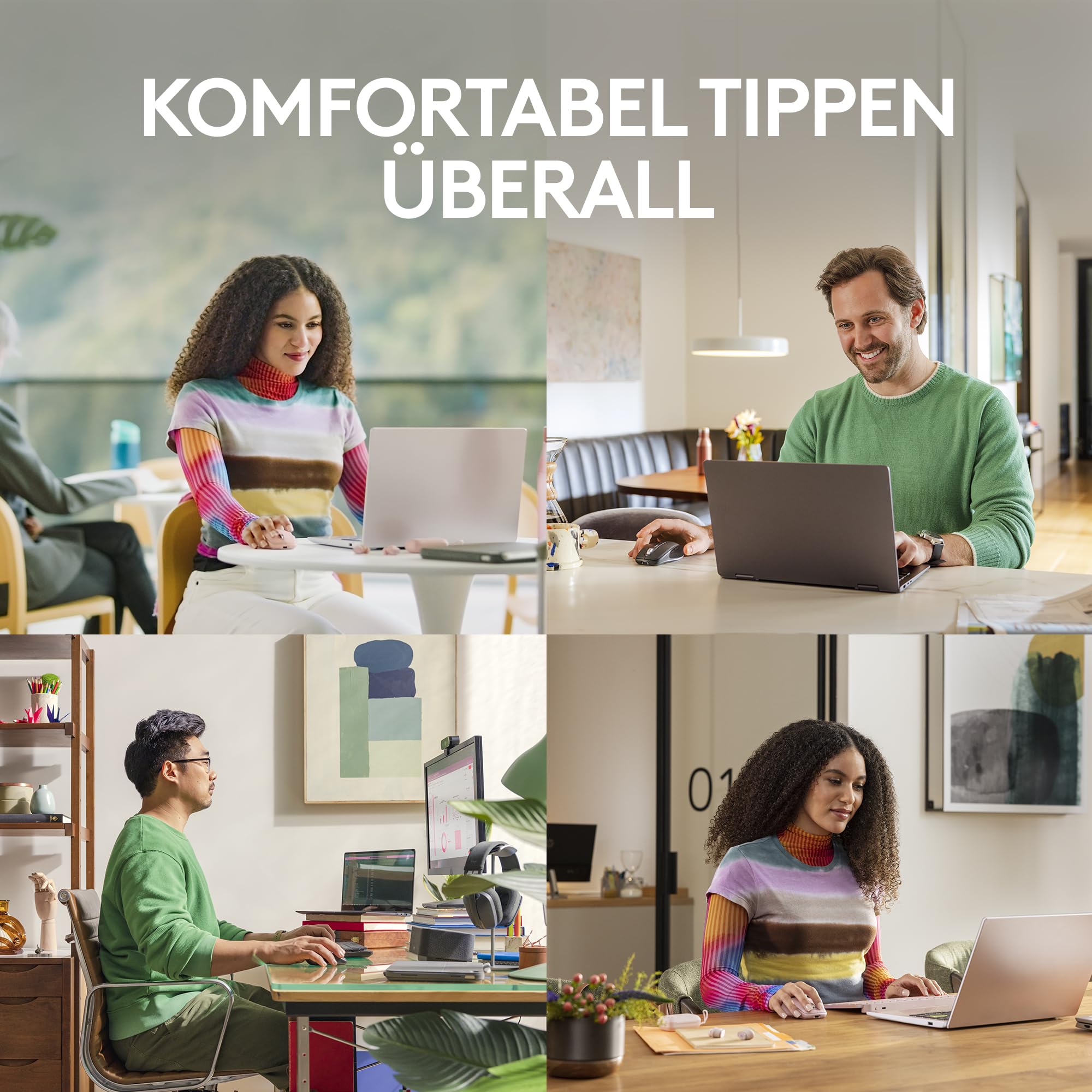 Logitech MX Anywhere 3S Compact Kabellose Maus, Fast Scrolling, 8K DPI Any-Surface Tracking, Quiet Clicks, Programmierbare Tasten, USB C, Bluetooth, Windows PC, Linux, Chrome, Mac - Graphit