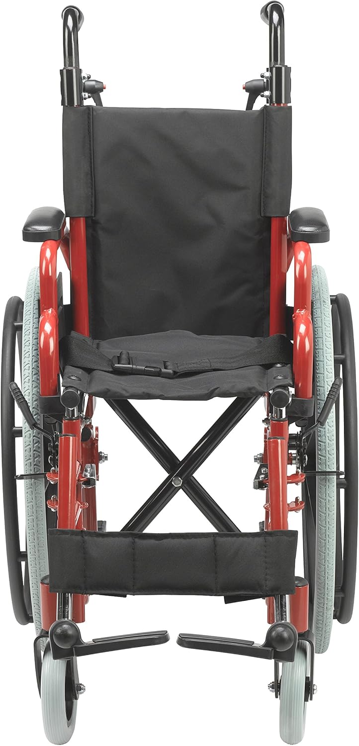 One-Day Sale: Up to 60% Off Inspired by Drive Wallaby Pediatric Folding Wheelchair, Fire Truck Red, 12 Inch