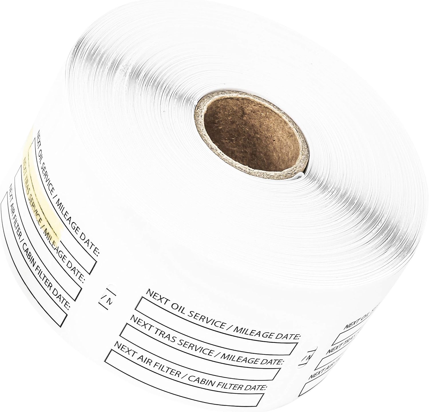 OCS-1000 Clear Premium Quality Oil Change Stickers Static Cling, 1000 Pack