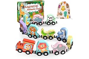 11 Magnetic Wooden Animals Train Set: Top Toys for Toddlers