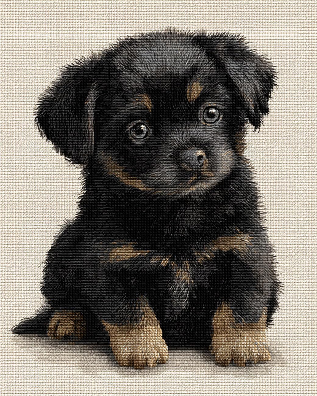 Ayaoyanggo Color Animal Diy Beaded Cross Stitch Kit Cartoon Dog Needlepoint Handcraft Kit Diy Beaded Painting 3D Tapestry Bead Cross Stitch Set 40X50cm
