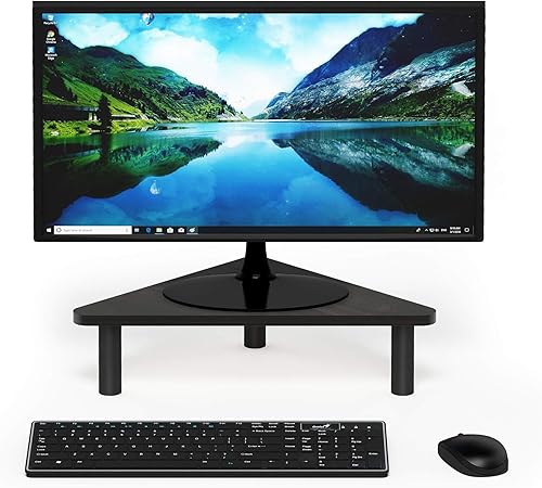 Miniatura 3 de Furinno Turn-N-Tube - Soporte para monitor esquinero, color espressonegro