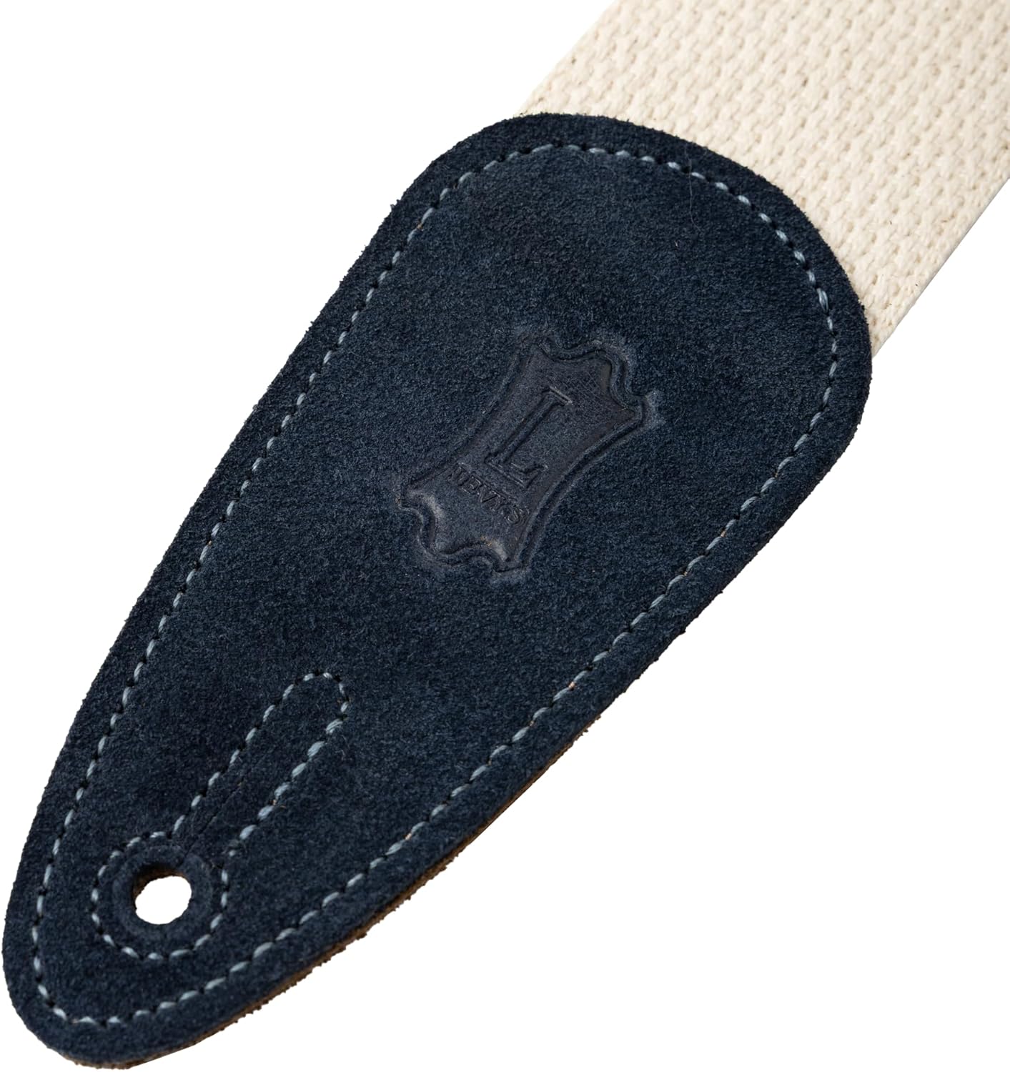 Levy's Leathers 2" Cotton Guitar Strap with Suede Ends and Tri-Glide Adjustment; Skull Motiff (MC8LCD-002)