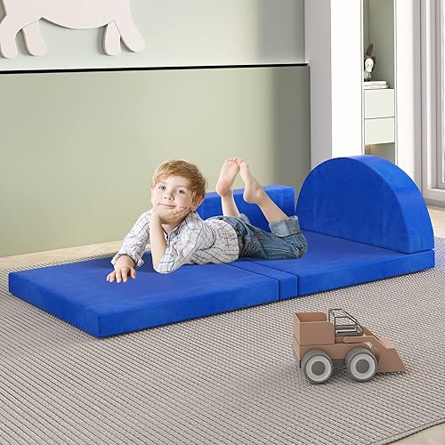 Miniatura 4 de linor Sofá infantil para niños pequeños se puede utilizar en el dormitorio, sala de juegos, jardín de infantes, sofá de juego de 5 piezas para niños