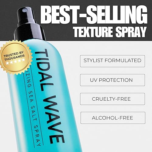 Miniatura 3 de TheSalonGuy Tidal Wave - Espray texturizado de sal marina para hombres mujeres y niños peinado sin dejar en el cabello para todo tipo de cabello