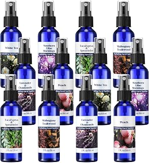 12 Pcs Moisturizing Hand Sanitizer Spray Bulk Travel Size, 2 Fl. oz | 6 Scents, Thank You Gifts for Teacher Nurse Employee, Christmas Appreciation Presents, Office Family School Daily Use Trip