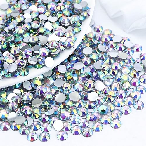 Miniatura 29 de 3000 PIEZAS SS16 de 4 mm de Resina Diamantes de Imitación de Parte Trasera Plana, Diamantes de Imitación de Esmeralda/Verde Oscuro para Uñas, Vasos