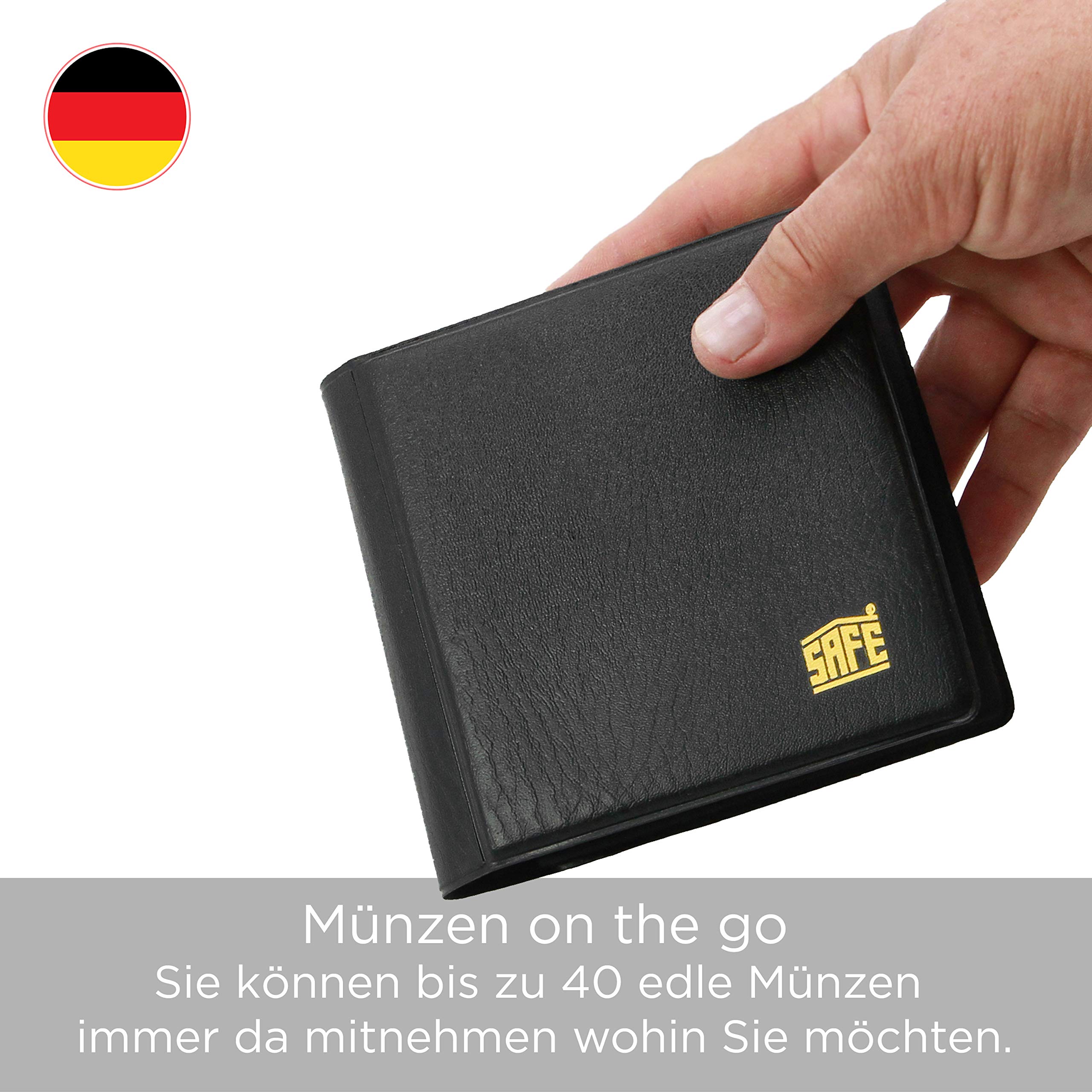 SAFE 227 Euro Coin Binder | 10 Sheets Collector Coin Wallet for 40 Coins 38  mm | Mini Collector Coin Binder 110 x 120 mm - BigaMart