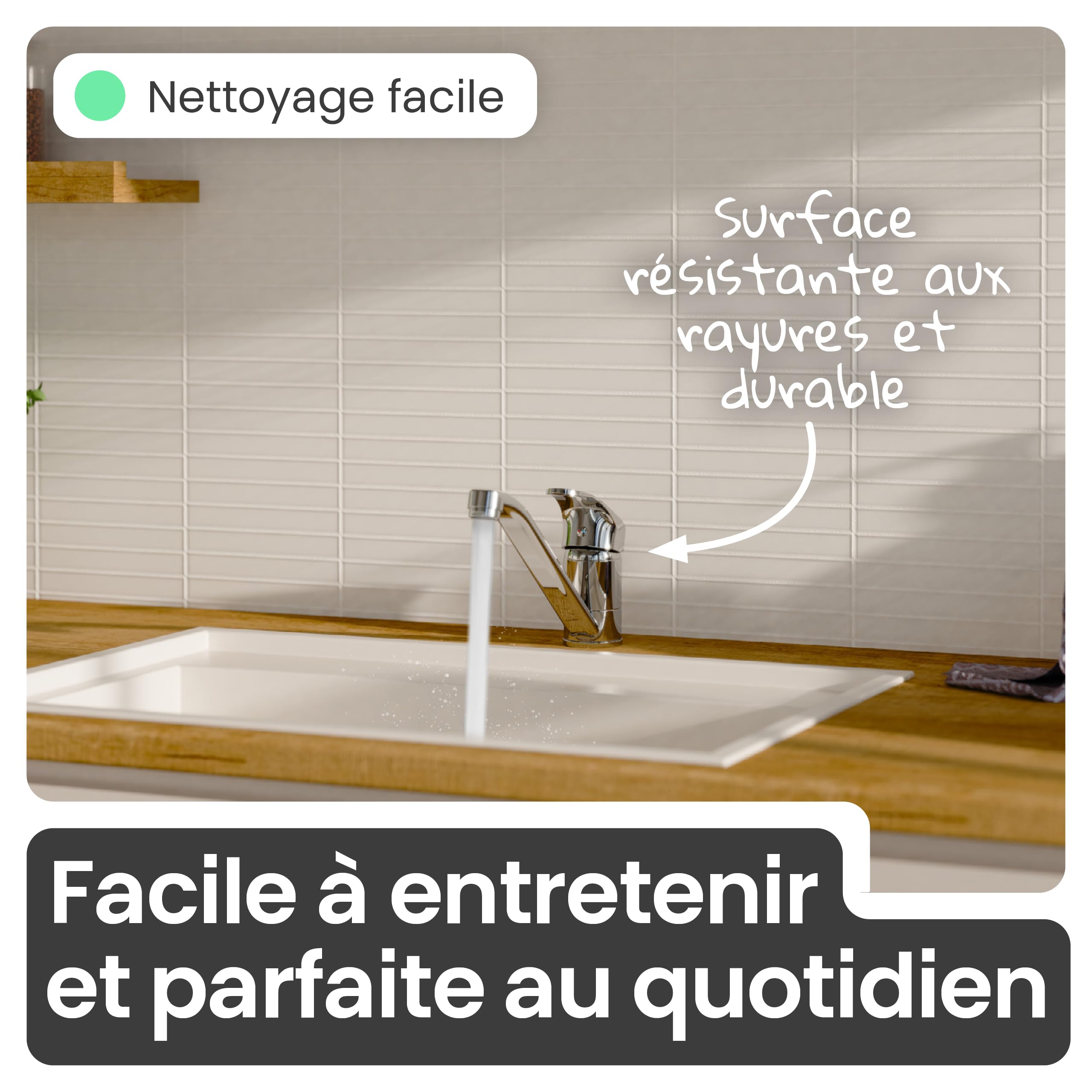 instmaier Vera | Robinet de cuisine | Orientable à 360° | Chromé