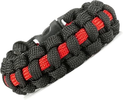 Survival Paracord Bracelet 6" - 6.5" All colors