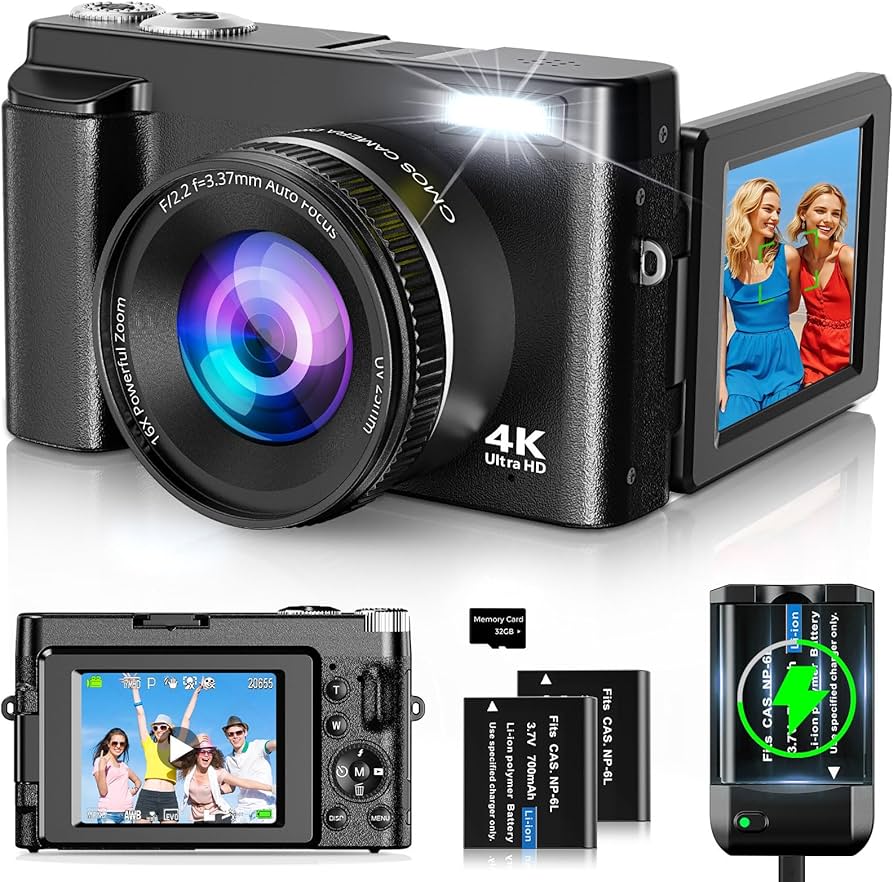 Amazon.com : 4K Digital Camera for Photography and Video