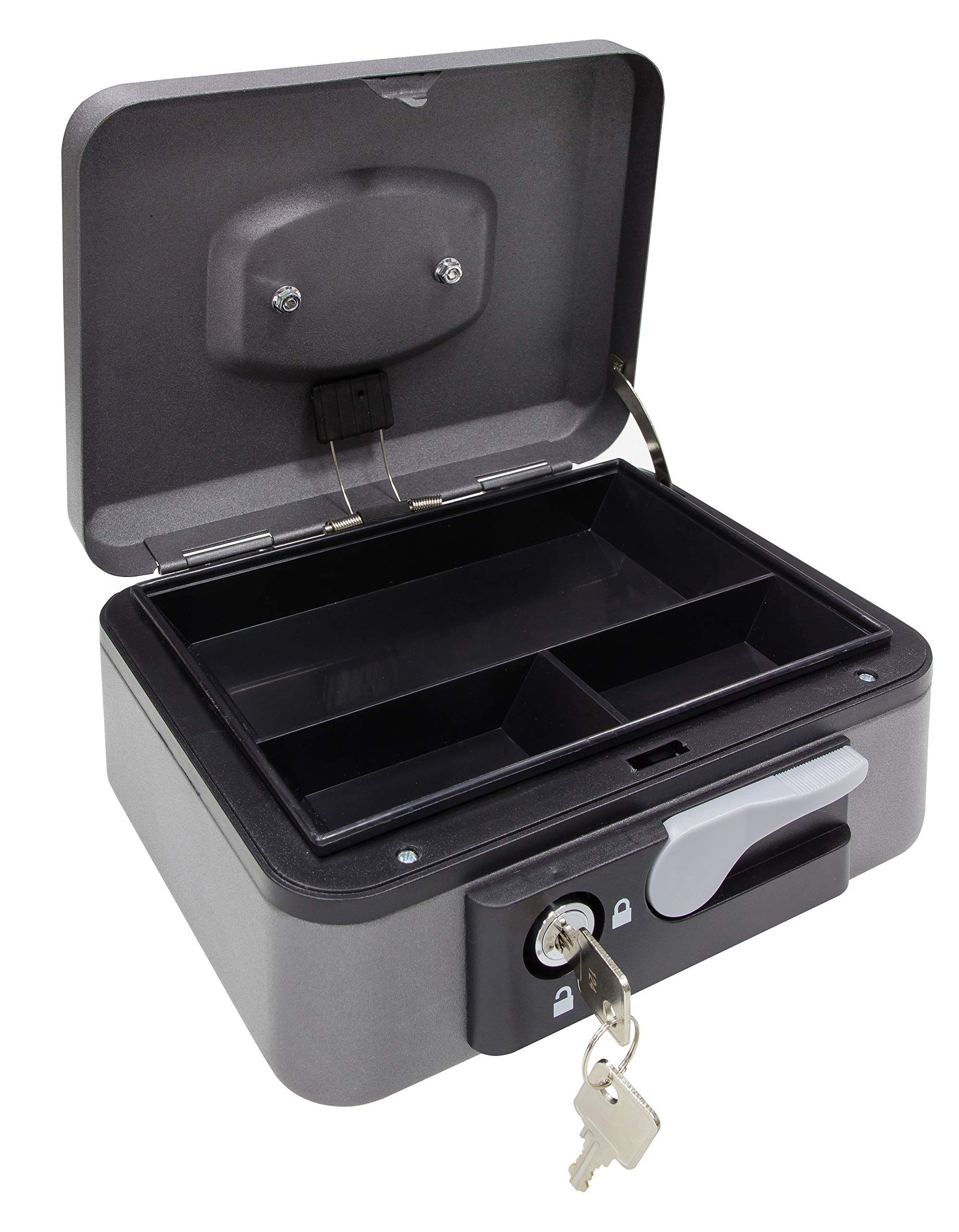 ARREGUI Cashier C9246-EUR Cassetta Di Sicurezza Con Chiave Per Trasportare Denaro Cassetta Portavalori In Acciaio Con Vassoio Portamonete E Banconot 93531114