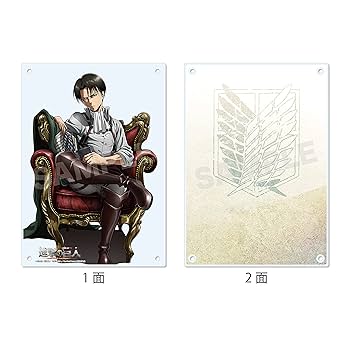 進撃の巨人✖️ノビエース　リヴァイ兵長　アクリルブロック　2点セット Amazon.co.jp: 進撃巨人ノビエース リヴァイ兵長 アクリル