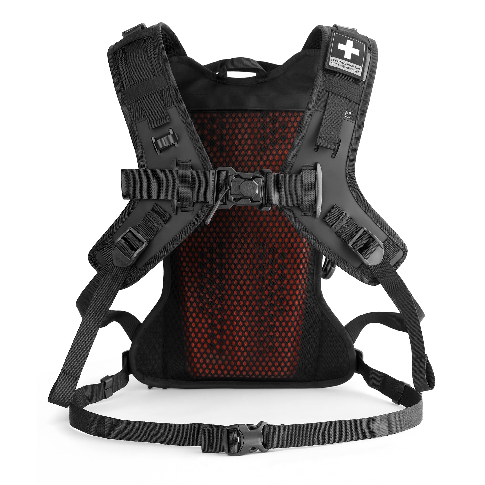 Rhinowalk Motorrad Rucksack Regenschutz Trinkblasen Loch Motorrad Fahrradrucksack Sportrucksack Laptop Backpack für Wandern Klettern, Fahrradfahren, Laufsport, Camping