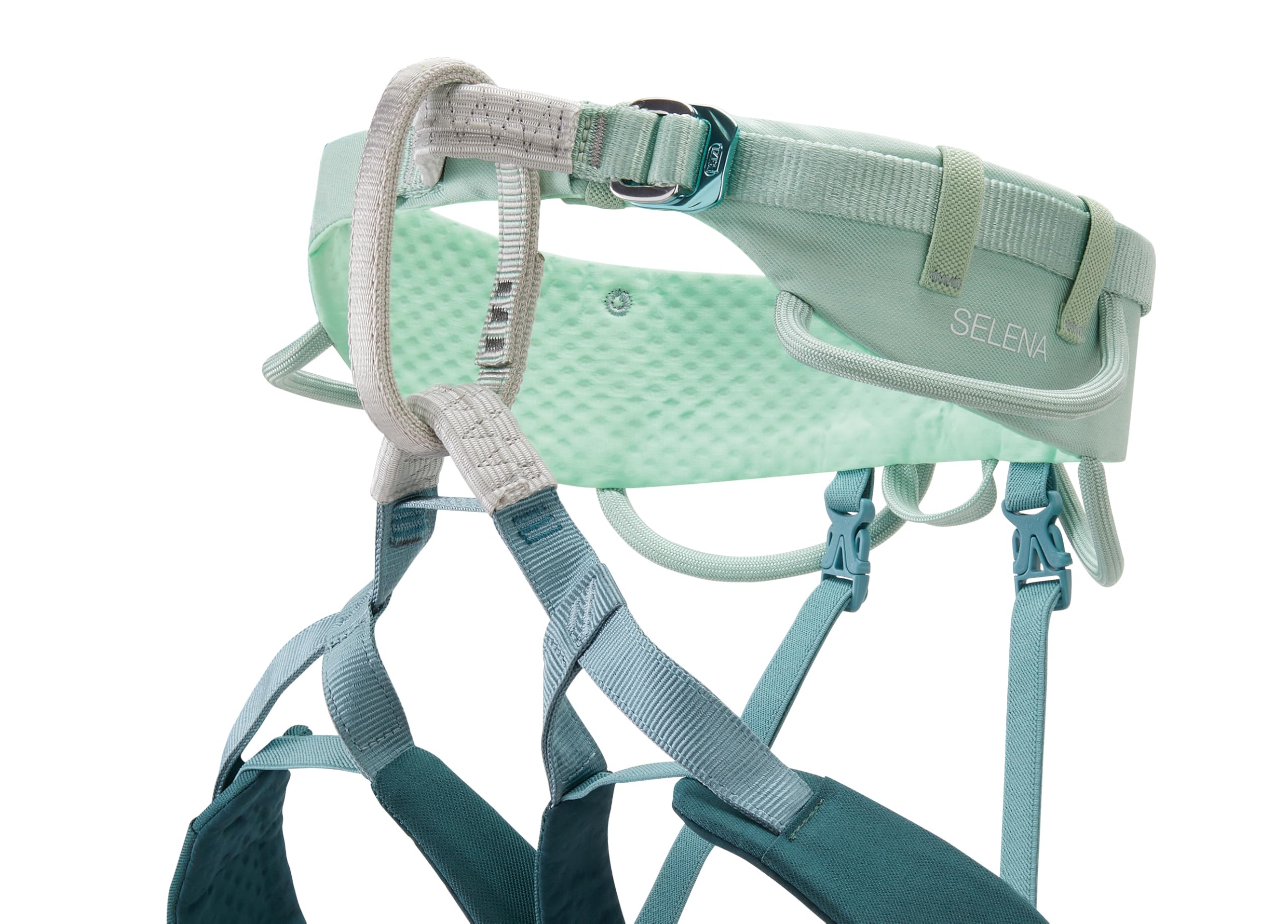 PETZL Selena - Arnés de escalada para mujer, color verde jade, 84-92 cm