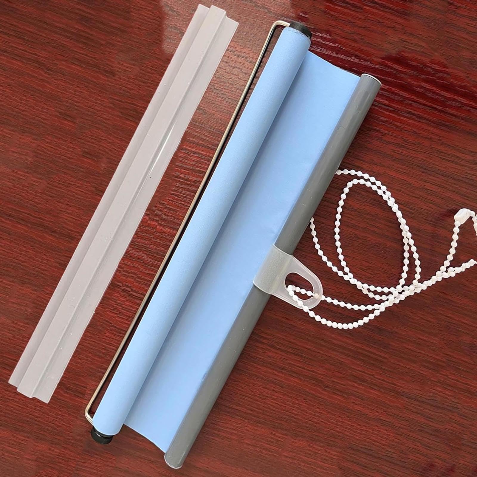 YQOLG87 No Drilling Roller Blinds for Window & Door,Easy Fit Blackout Curtain,Automatic Retractable Sunshade for Home Office Bedrooms Kitchens Living Room - Made to Measure,Blue-W32*H150cm(13 * 59in)