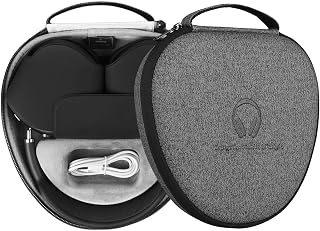 Airpods Max Hülle für AirPods Max, WiWU Airpods Max Case mit Intelligenter Schlafmodus Airpod Max Accessories Kompatibel mit Apple Airpods Max Ultradünnes Kopfhörer Tasche Hardshell Eva Tragetasche