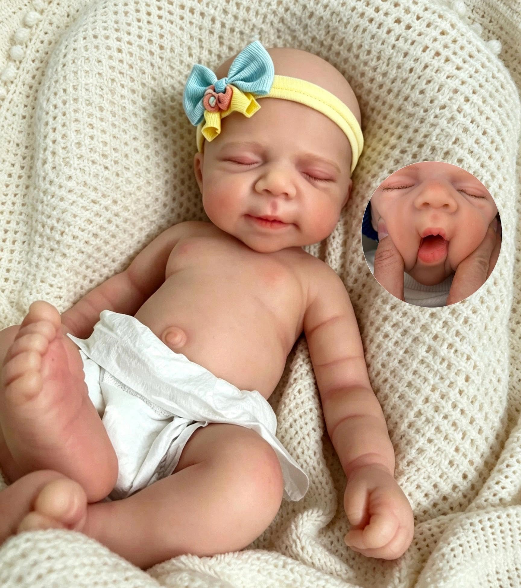 Zero pam Squishy Full Silicone Baby Doll Girl-30CM Reborn Baby Dolls For 3+