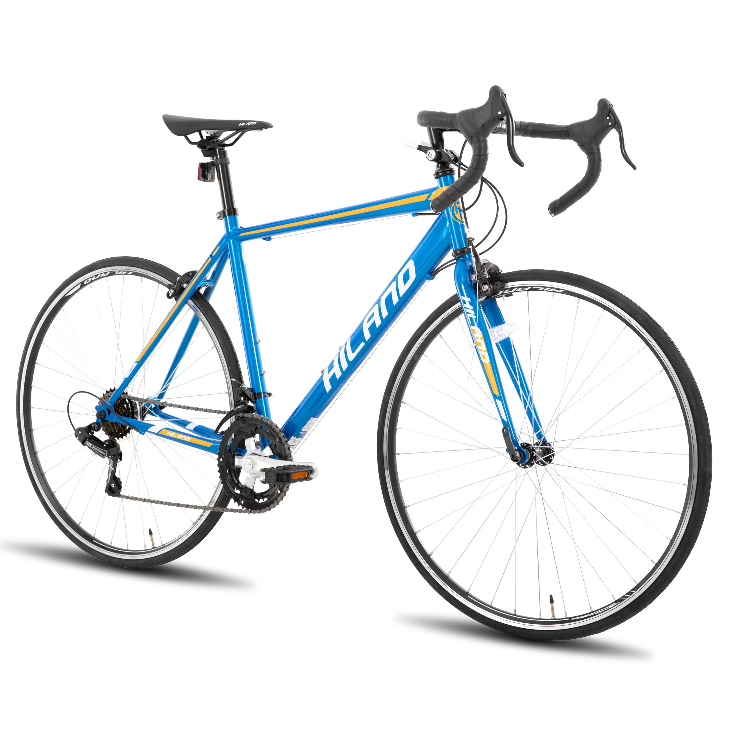 Hiland 28 Zoll Rennrad, 700C Pendlerrad, 14 Gänge Rennrad für Männer Frauen, Fahrrad für Erwachsene, Blau