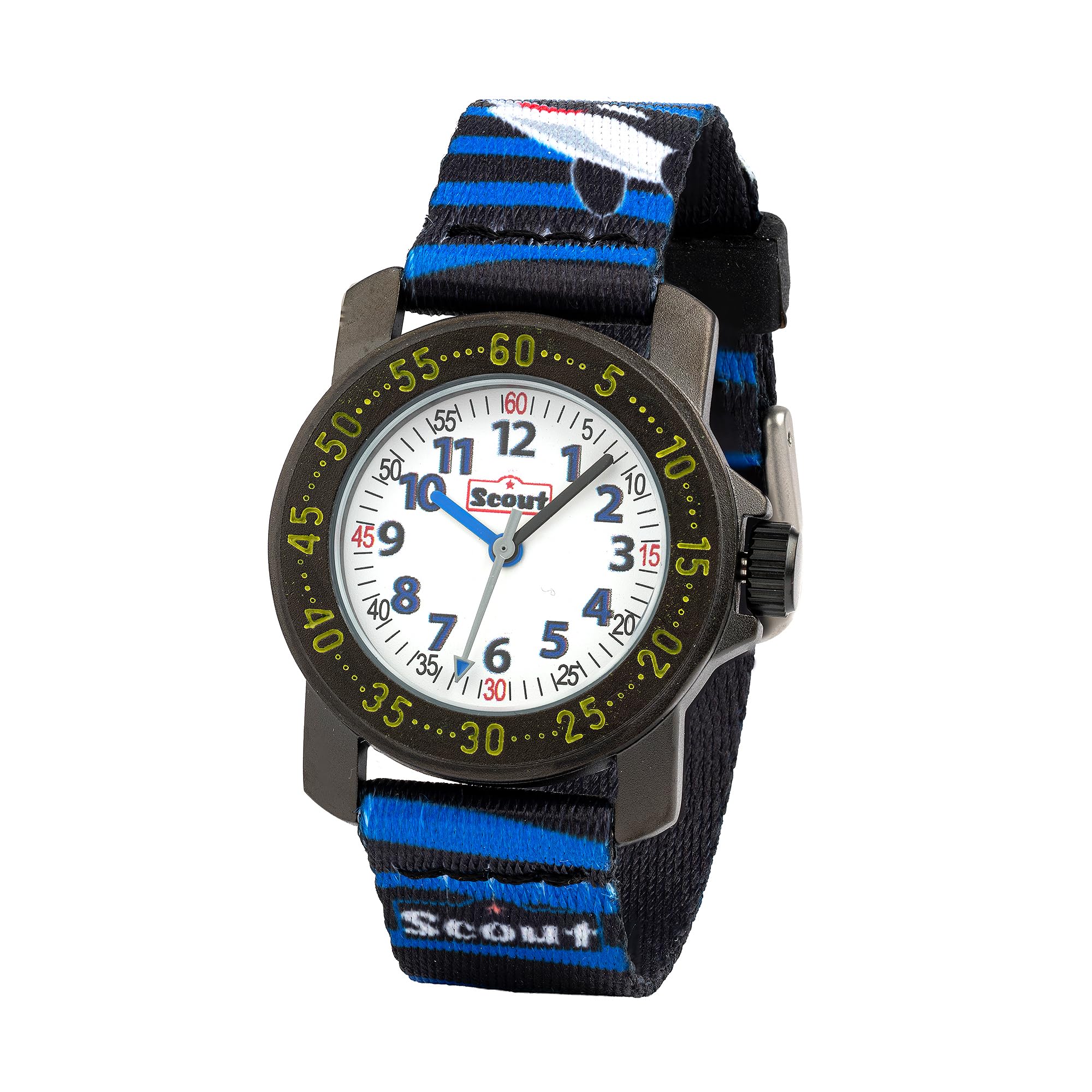 Scout Jungen Analog Quarz Uhr mit Textil Armband 376.009