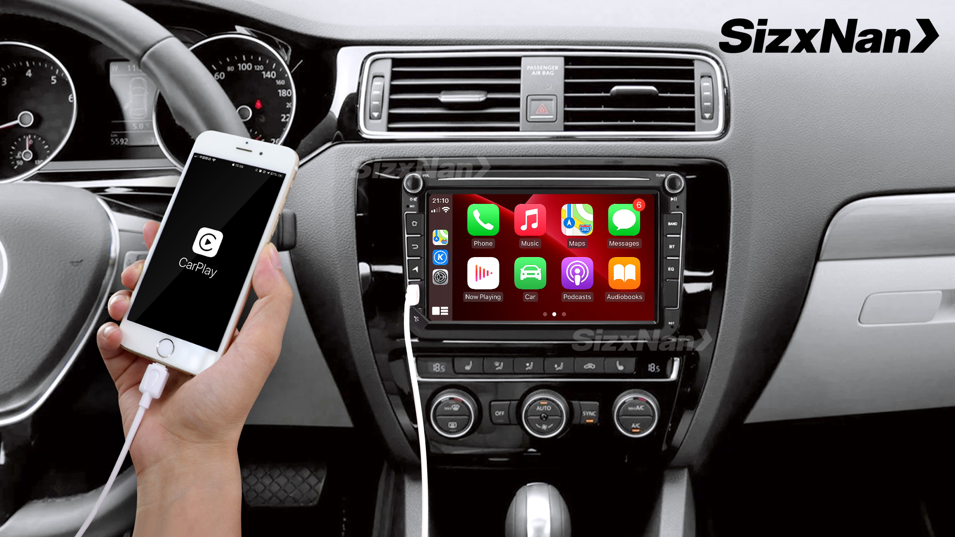 Amazon.com: SizxNanv forTiguan VW Jetta Golf Passat Radio