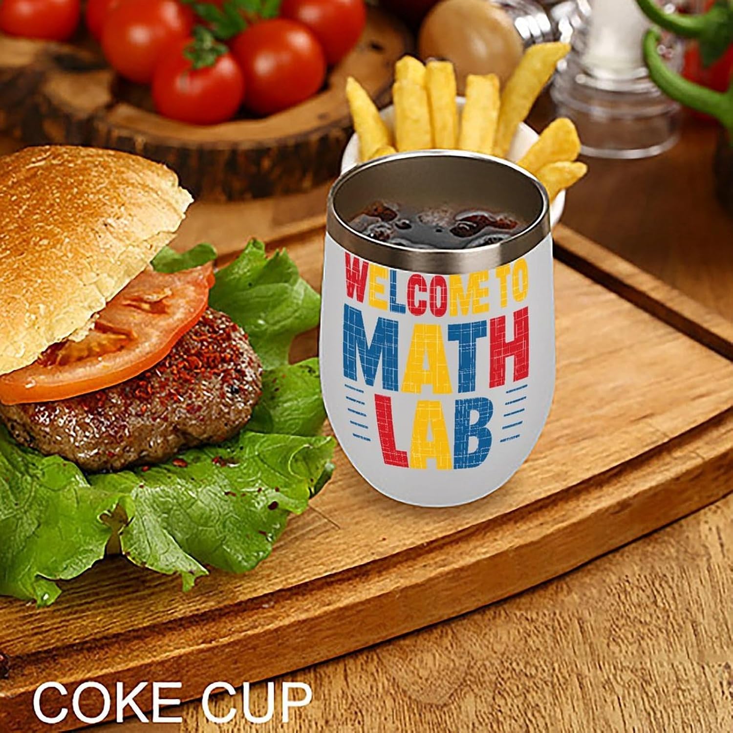 Welcome To Math Lab Insulated Drinking Cup Stainless Steel Coffee Mug Wine Tumbler with Lid 12OZ