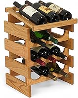 Vista 21 de Wooden Mallet, Botellero Dakota negro de 3 botellas