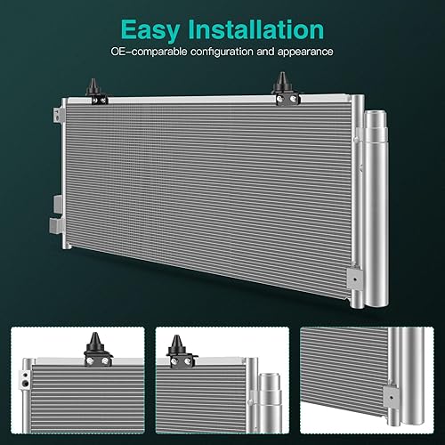 Miniatura 3 de SCITOO Condensador de CA 3689 para Subaru 2016-2017 para Subaru para Crosstrek 2.0L 2009-2013 para Subaru Forester 2.5L 2008-2016 para Subaru para
