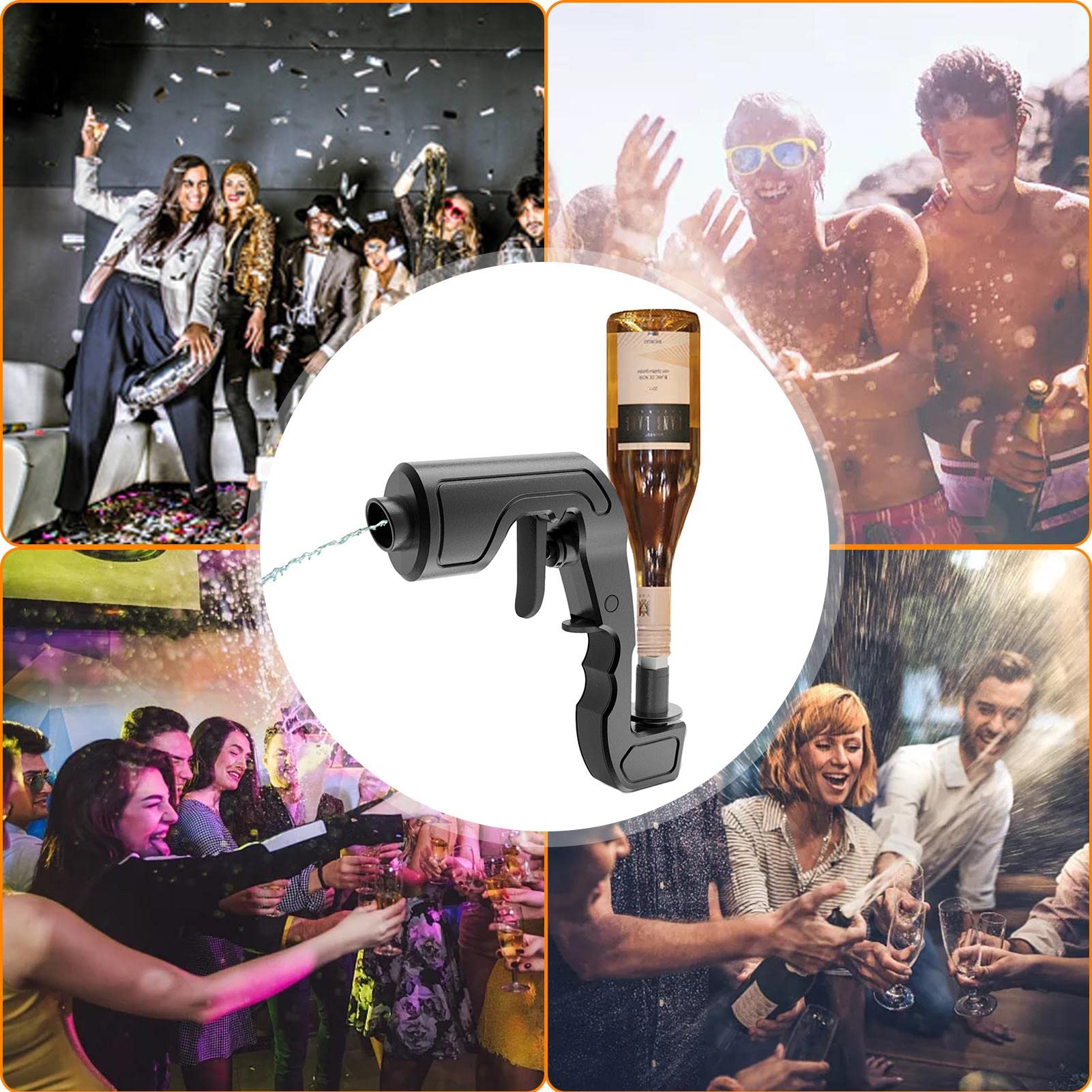 Amazon｜シャンパンスプレーガン-泡立つシャンパンガン|ワイン