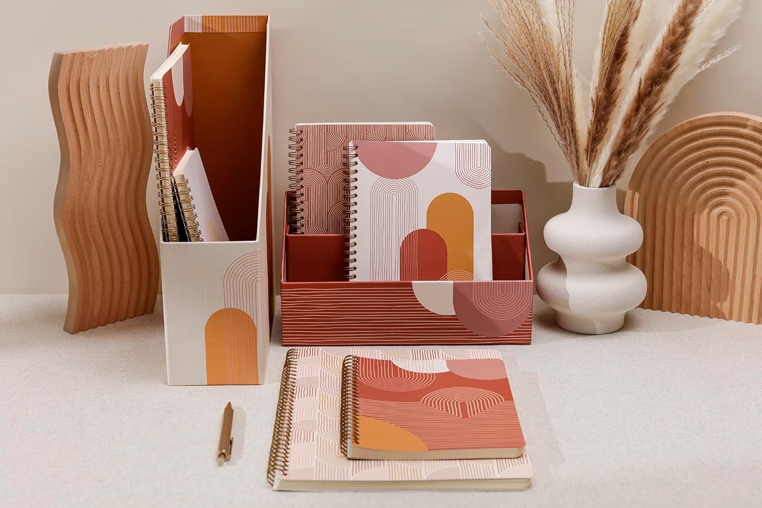 Clairefontaine Cf116063b Threadbound Notebook, Terracotta/B, A5 5.8 x 8.3 inches (14.8 x 21 cm), Horizontal Ruled, 64 Pages, Paper Weight: 3.2 oz (90 g/m2), Ivory