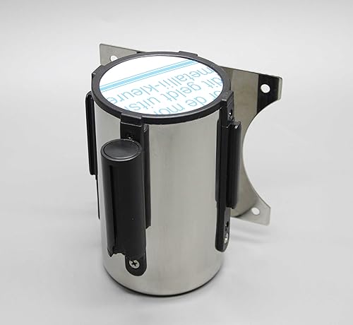 Miniatura 3 de FixtureDisplays Stanchion - Cinta retráctil para poste de barrera de cola para montaje en pared, cinta retráctil de 16 pies, color azul 12004-8-azul