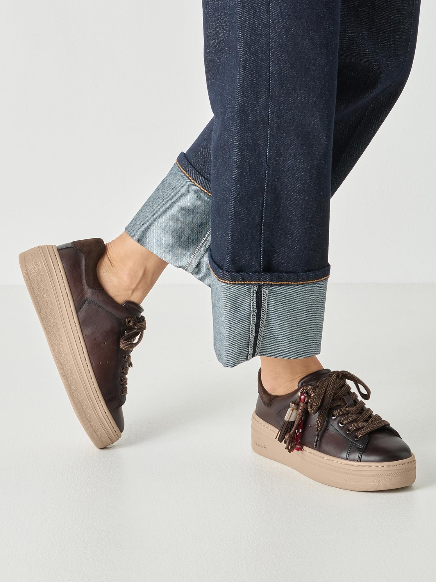 Tamaris Sneaker Ivory Leather weiß
