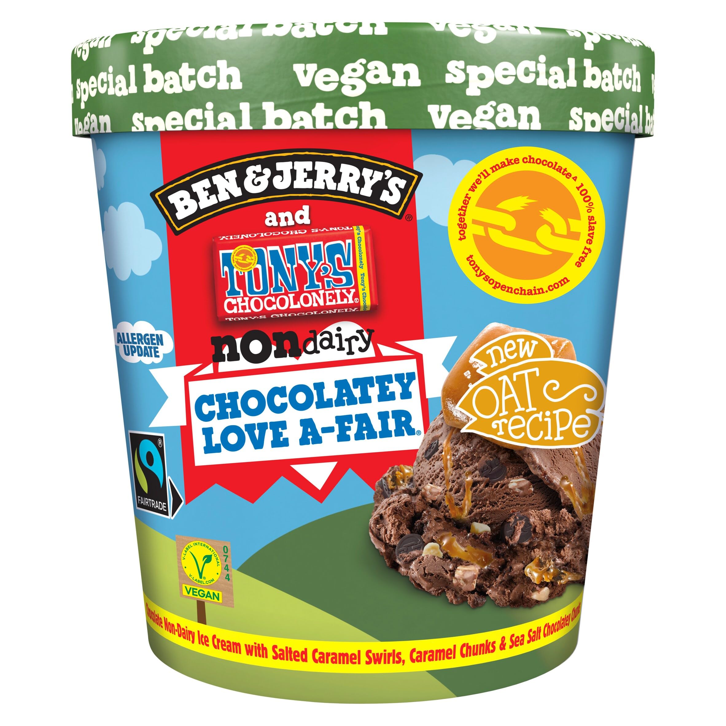 Ben & Jerry's Non Dairy Chocolatey Love A-Fair Ice Cream Tub 465ml