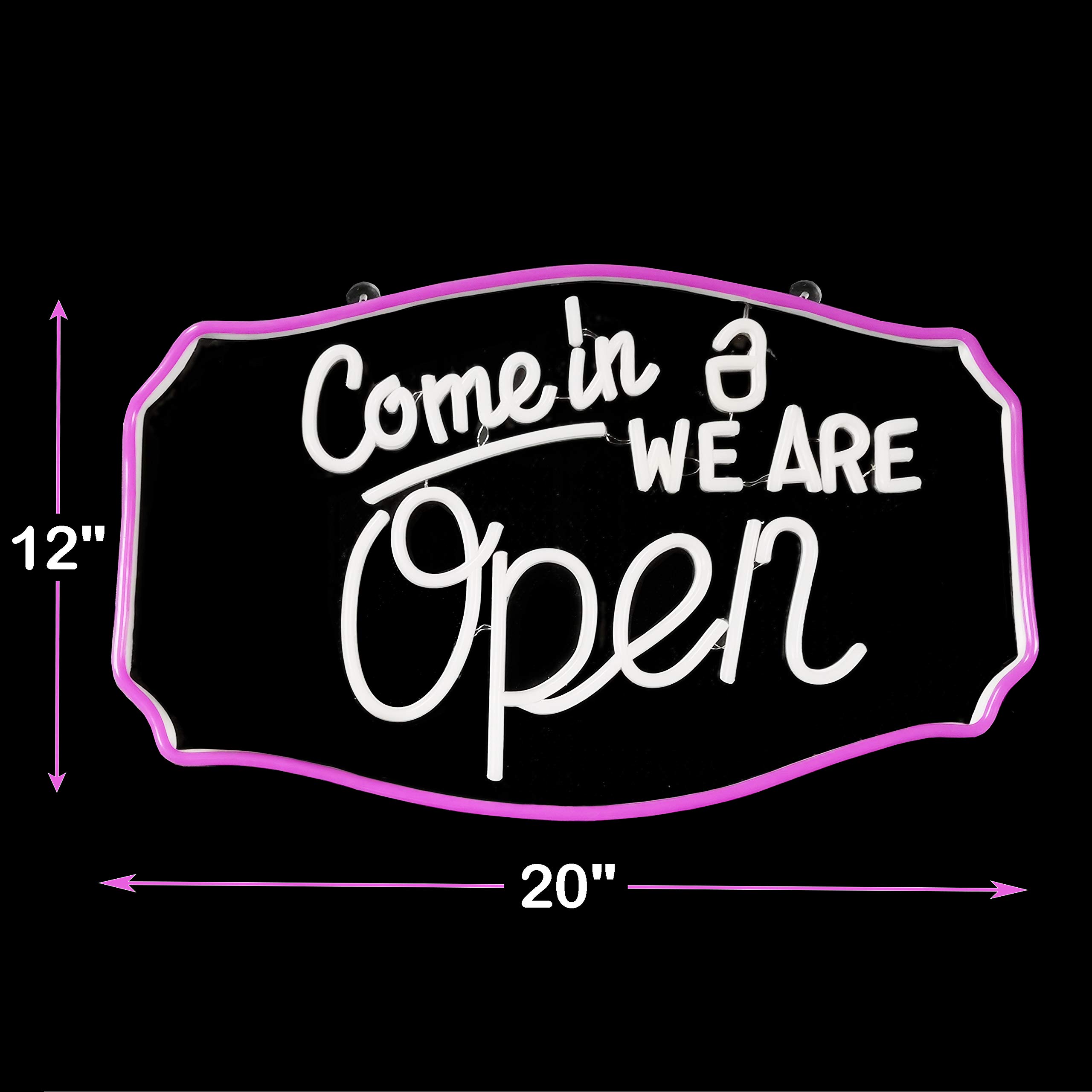 Open Neon Sign LED Signs Neon Lights, LED Open Sign, 3D Art Decorative