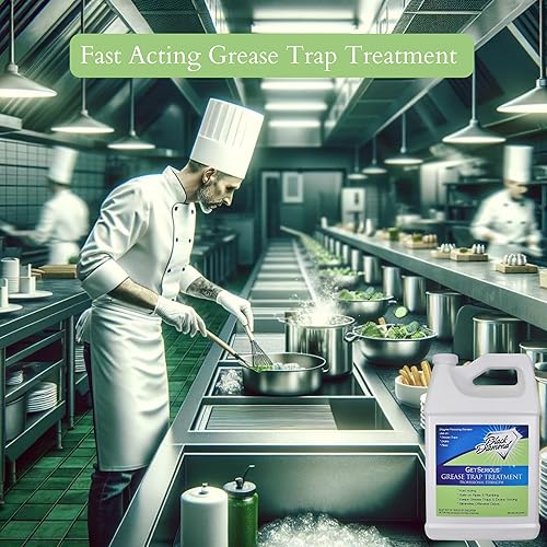 Miniatura 3 de Black Diamond Stoneworks GET SERIOUS Tratamiento para Trampas de Grasa. Abridor de Drenaje Enzimático Comercial, Control de Olores, Enzima para