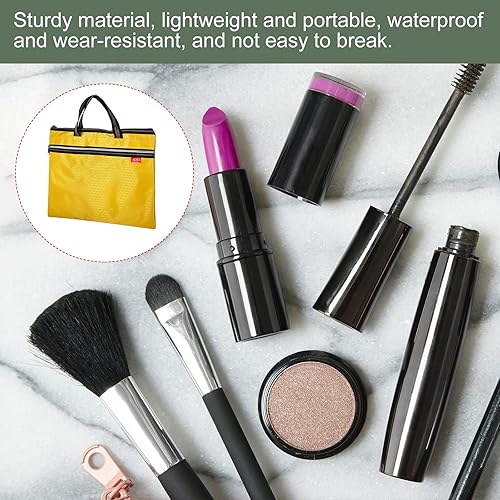 Miniatura 4 de YOKIVE Bolsa impermeable con cremallera, almacenamiento de libros de documentos, bolsa organizadora de herramientas, ideal para la oficina en el