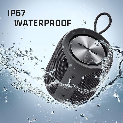 Miniatura 4 de Altavoz Bluetooth portátil, altavoz inalámbrico IPX7 impermeable para exteriores con subwoofer, 16 W más fuerte, tiempo de reproducción más largo,