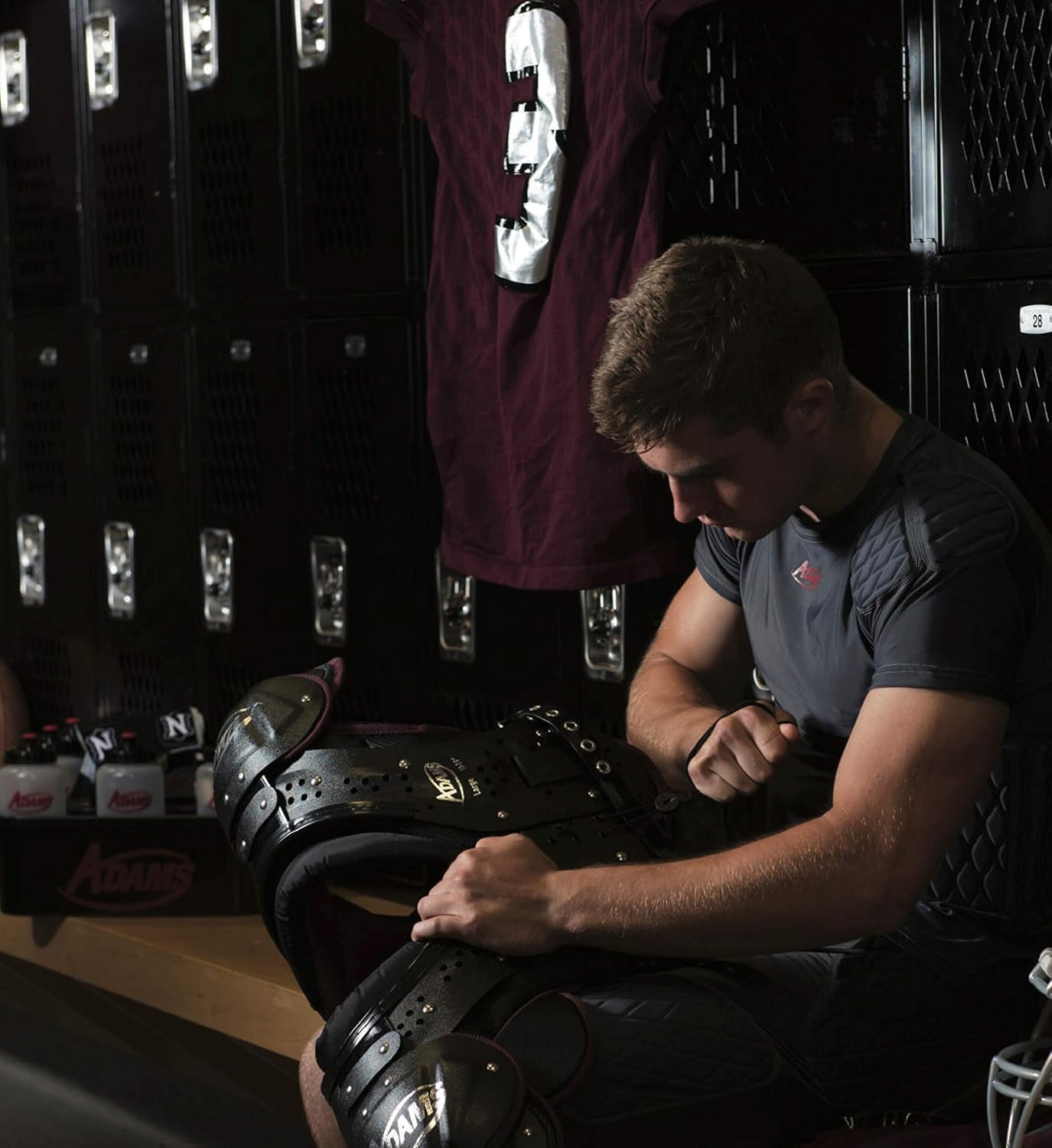 Buy Adams High Rise Football Girdle Padded Compression Shorts with