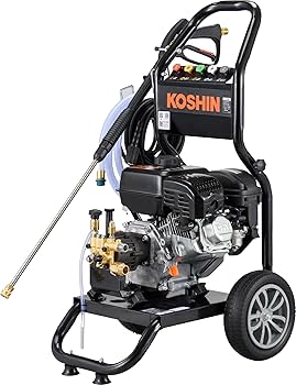 KOSHIN 高圧洗浄機 エンジン式 ポンプ KOSHIN エンジン式高圧洗浄機JCEシリーズ 新オプション - YouTube