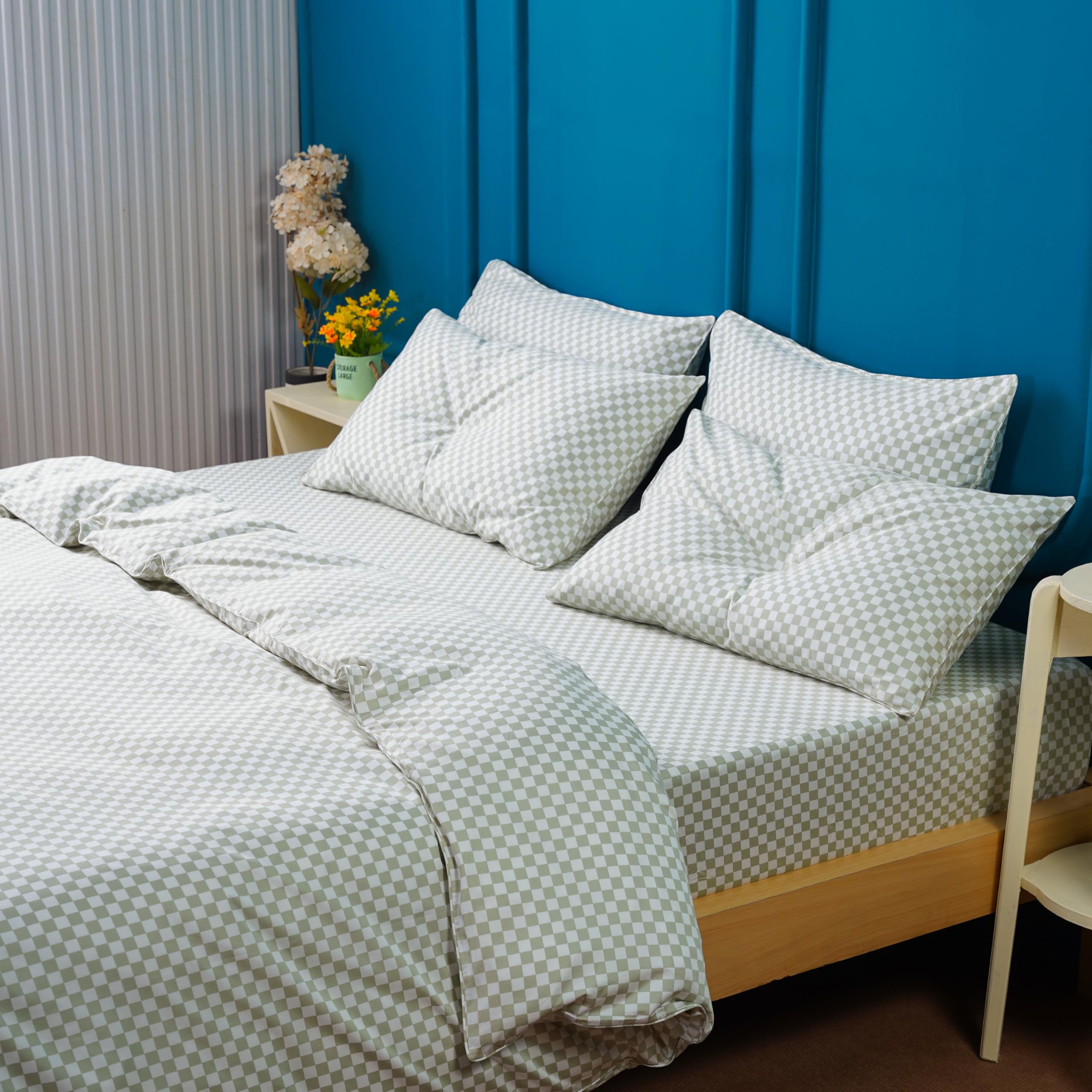 Sheet Story Bamboo Double Duvet Cover Set, 400 Thread Count, Double Duvet Cover Sets with Pillowcases - Image 2